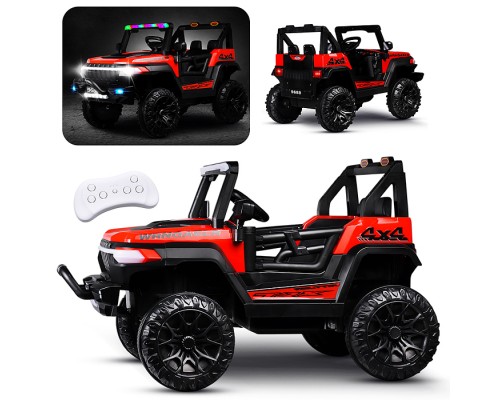 Электромобиль детский "Крутой внедорожник" (цвет красный)