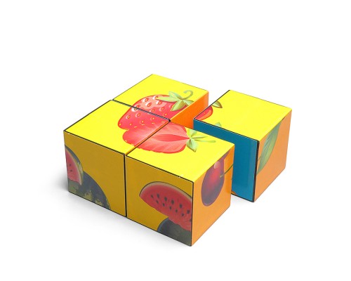 Кубики Фрукты-Ягоды 4шт