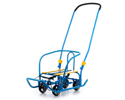 Игрушка. Санки детские "Ветерок 7 универсал+" (голубой)