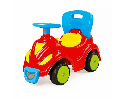 Машина-каталка smile, с клаксоном, красная