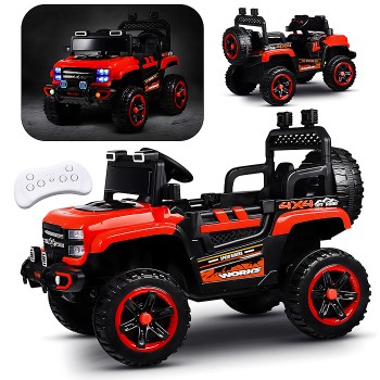 Электромобиль детский "Покоритель гор" (цвет красный)