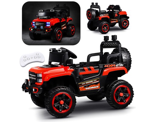 Электромобиль детский "Покоритель гор" (цвет красный)