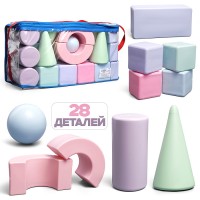 Конструктор "Строитель" 28 д. нюд. в сумке ПВХ