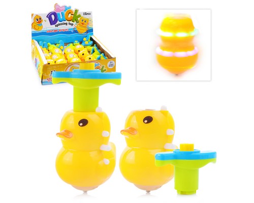 Волчок "Утенок" (с запускающим устройством, свет, звук) в коробке