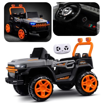 Электромобиль детский "Внедорожник" (цвет серый)