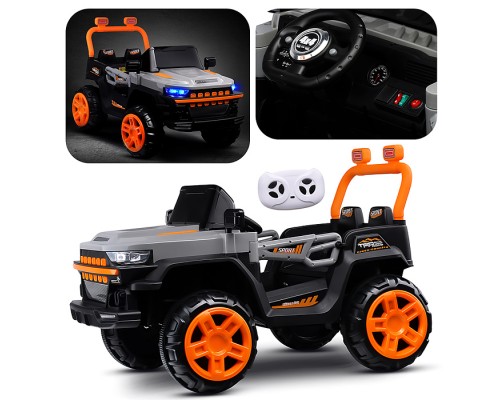 Электромобиль детский "Внедорожник" (цвет серый)