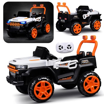 Электромобиль детский "Внедорожник" (цвет белый)