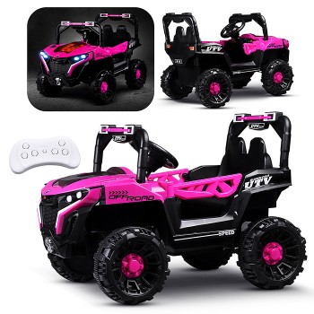 Электромобиль детский "Внедорожник" (цвет розовый)