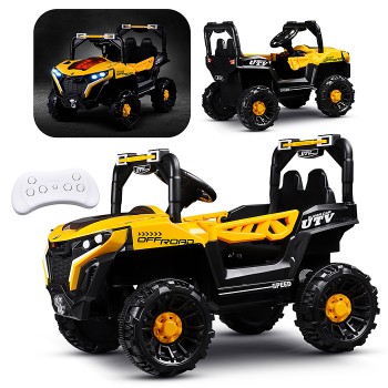 Электромобиль детский "Внедорожник" (цвет желтый)