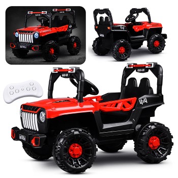 Электромобиль детский "Джип" (цвет красный)