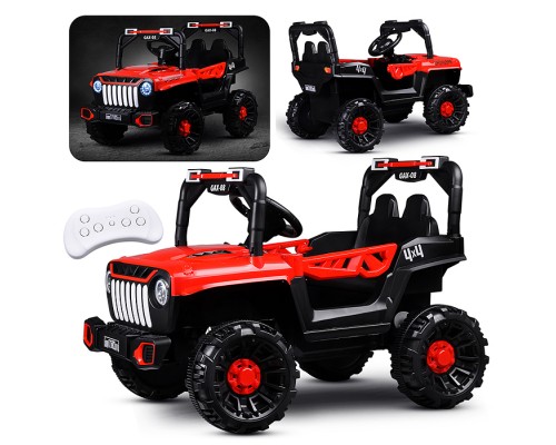 Электромобиль детский "Джип" (цвет красный)