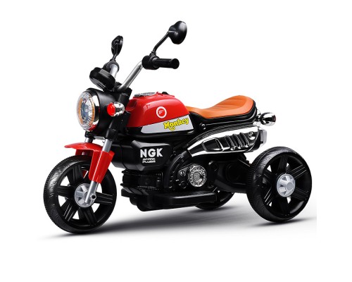 Электромобиль детский "Байк" (цвет красный)