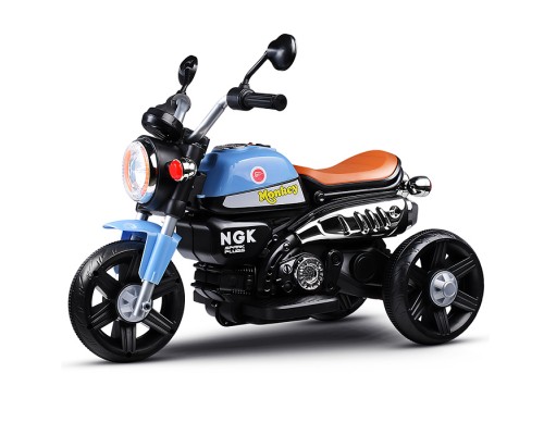 Электромобиль детский "Байк" (цвет синий)