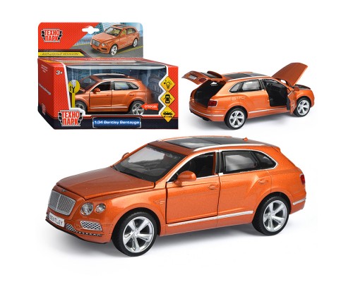 Машина металл Bentley Bentayga 15,1 см, (свет-звук, откр. двери, капот) инерц., в коробке