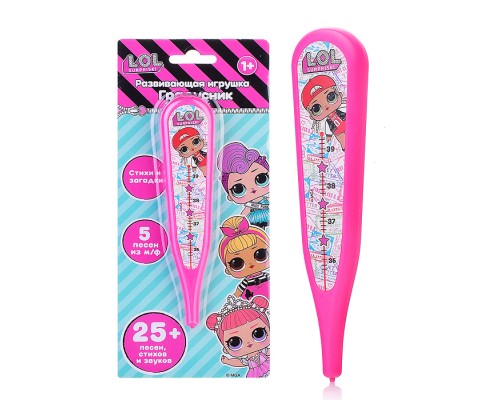 Градусник "Лол" (25 песен, стихов, звуков, на. бат.) блистер