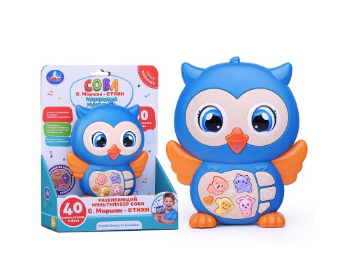 Развивающая игрушка Мультиплеер Сова (стихи Маршак) в коробке