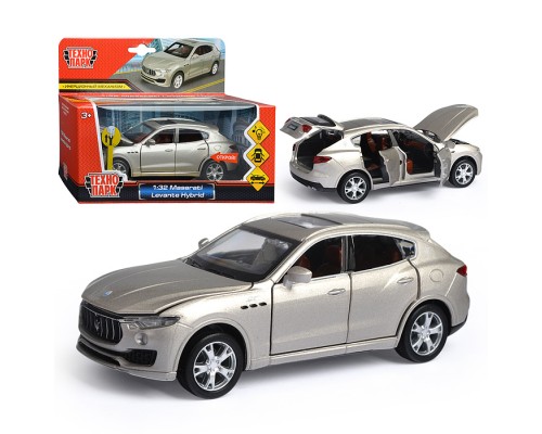 Машина металл Maserati Levante Hybrid 15,2 см, (свет-звук, откр.двери)инерц., в коробке