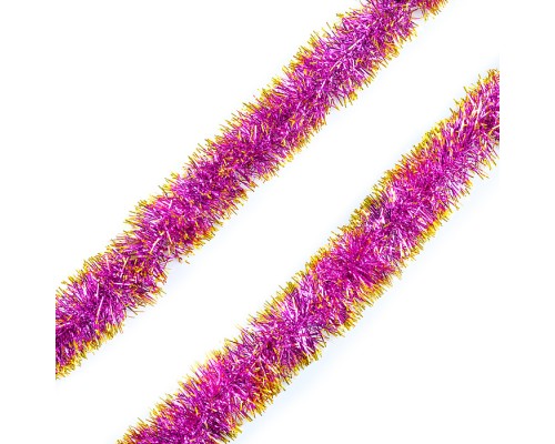 Мишура (7см*2м) жёлтый-розовый