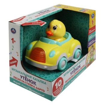 Каталка Утенок Барто А. в коробке