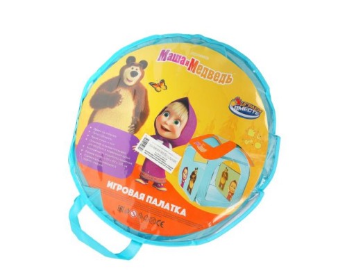 Детская игровая палатка Маша и Медведь 83х80х105см, в сумке