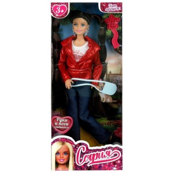 Кукла 29 см София, руки и ноги сгиб, аксессуары