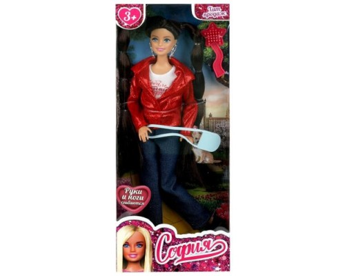 Кукла 29 см София, руки и ноги сгиб, аксессуары