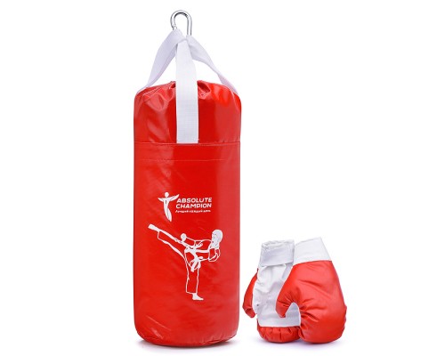 Набор детский игровой "Я-Чемпион" 6кг красный (перчатки, груша)