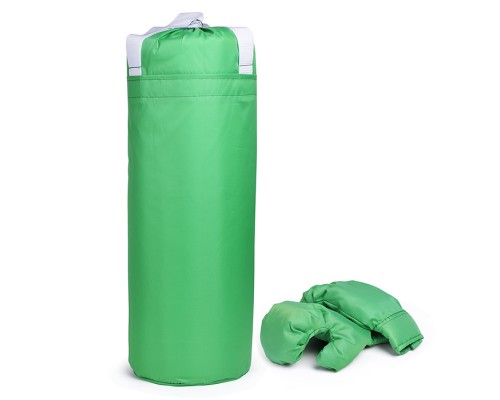 Набор детский игровой (перчатки, груша 60 см.) Оксфорд (салатовый)