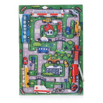 Веселые машинки с игровым полем, фетр