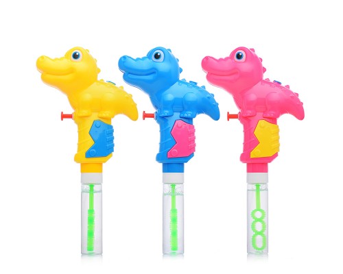 Мыльные пузыри "Крокодил" стреляет водой, 23 см.