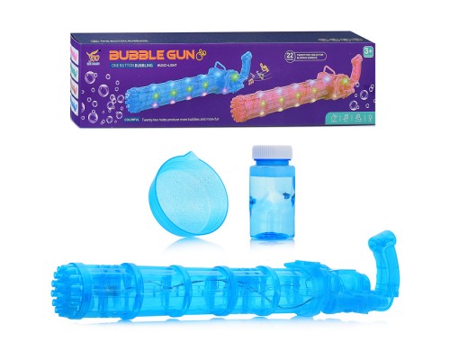 Пистолет для мыльных пузырей (22 выстрела со звук. и свет. эффектом) в коробке