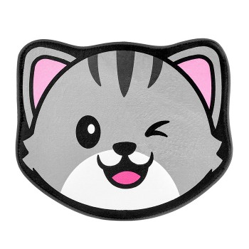 Коврик плюшевый c эффектом памяти "Кот" 50x60см