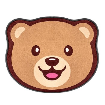 Коврик плюшевый c эффектом памяти "Мишка" 50x60см