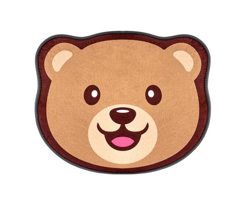 Коврик плюшевый c эффектом памяти "Мишка" 50x60см