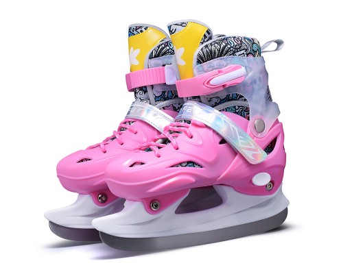 Коньки (размер M35-38) розовые, в сумке