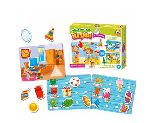 Умные игры на липучках. "Изучаем фигуры"