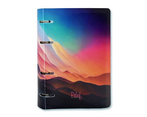 Тетрадь 80л. "Яркий мир" А5 на кольцах