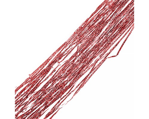 Дождик новогодний, красный, в пакете