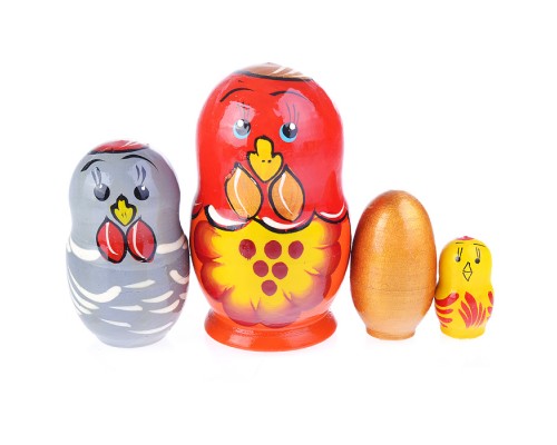 Матрешка Сказка Золотое яичко 4 в 1