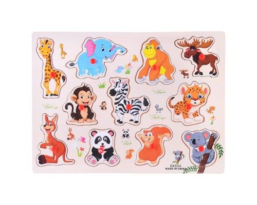 Пазл-вкладыш "Животный мир"