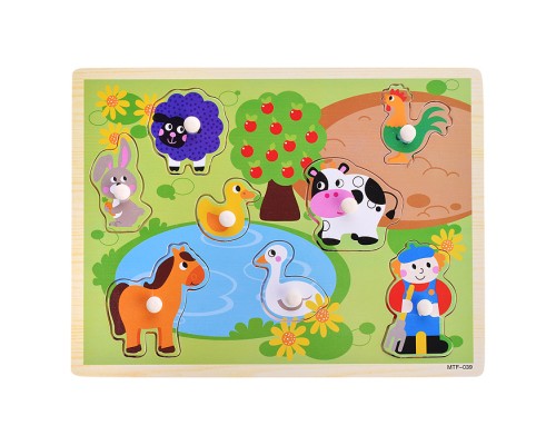 Пазл-вкладыш "В гостях у фермера"