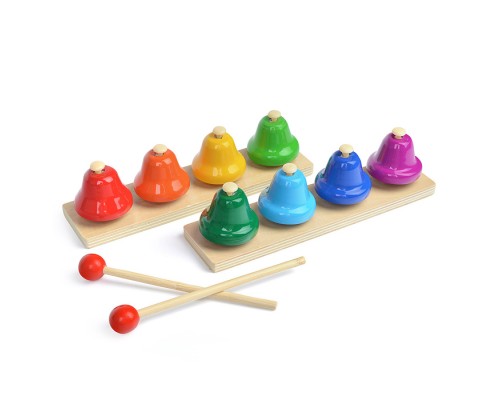 Набор деревянных восьмитоновых колокольчиков