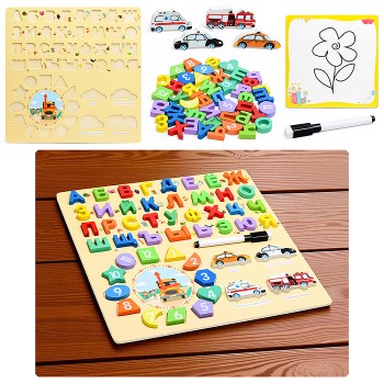 Игра развивающая "Алфавит+цифры"