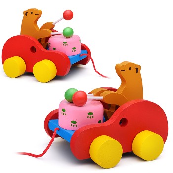 Каталка "Мишка барабанщик"