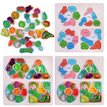 Пазл-вкладыш "Овощи"