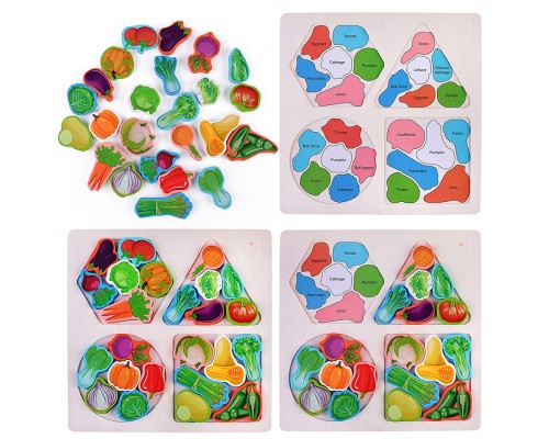 Пазл-вкладыш "Овощи"