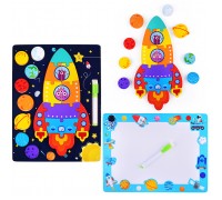 Пазл-вкладыш "Космическая ракета"