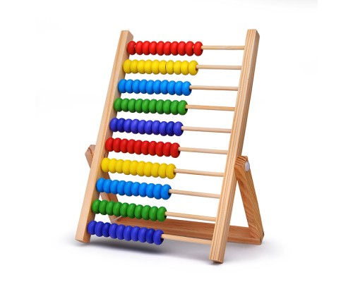 Счеты "Цветные бусины" (10 рядов)