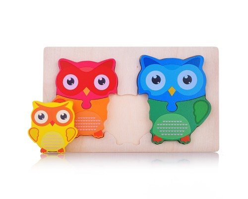 Пазл-вкладыш "Семья совят"