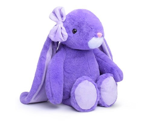 Зайка Молли, 28см, сидя, сиреневый